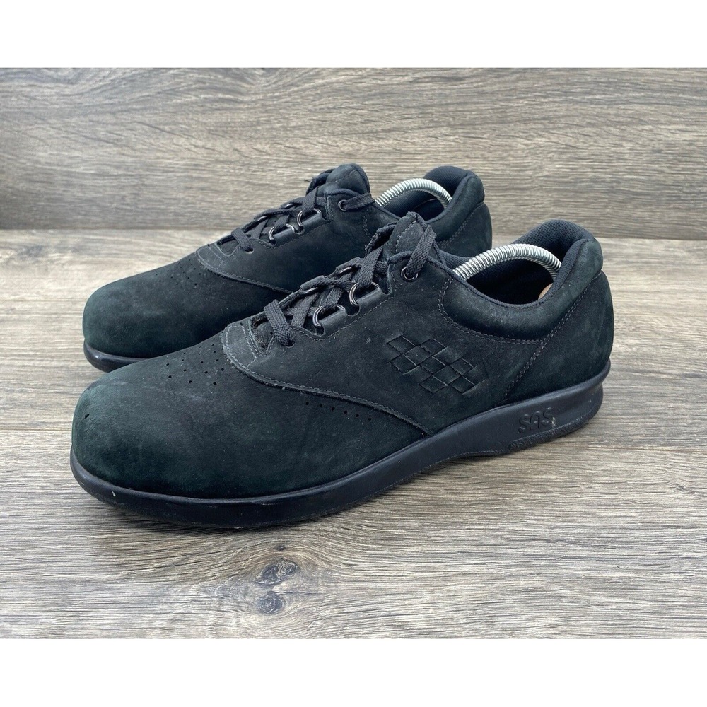 SAS Women's Walking Shoes Size 8 Black Coolstep Footbed Lace Up